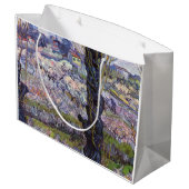Van Gogh View Arles Blühender Garten Große Geschenktüte (Rückseite Schrägansicht)