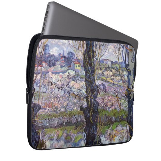 Van Gogh View Arles Blühender Garten Laptopschutzhülle (Vorne Rechts)