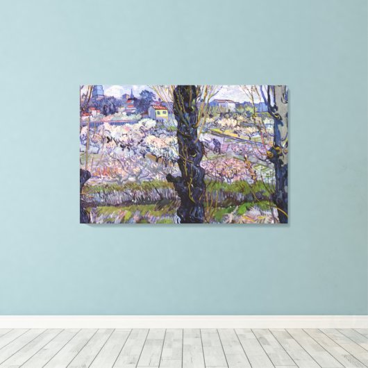 Van Gogh View Arles Blühender Garten Leinwanddruck (Insitu (Holzboden))