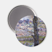 Van Gogh View Arles Blühender Garten Magnet (Vorderseite/Rückseite)