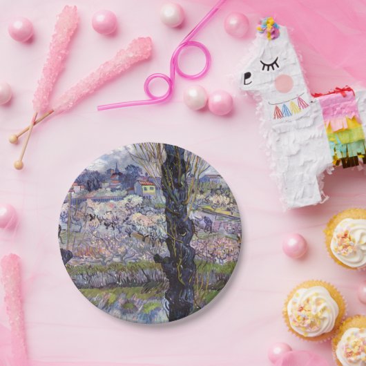 Van Gogh View Arles Blühender Garten Pappteller (Party)