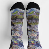 Van Gogh View Arles Blühender Garten Socken (Oben)