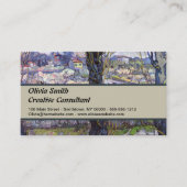 Van Gogh View Arles Blühender Garten Visitenkarte (Vorderseite)