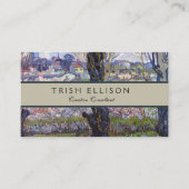 Van Gogh View Arles Blühender Garten Visitenkarte (Vorderseite)