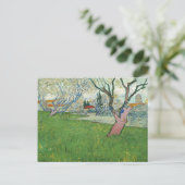 Van Gogh View of Arles, Trees in Blossom (F515) Postkarte (Stehend Vorderseite)
