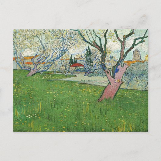 Van Gogh View of Arles, Trees in Blossom (F515) Postkarte (Vorderseite)