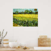 Van Gogh - View of Arles with Irises, 1888 Poster (Küche)