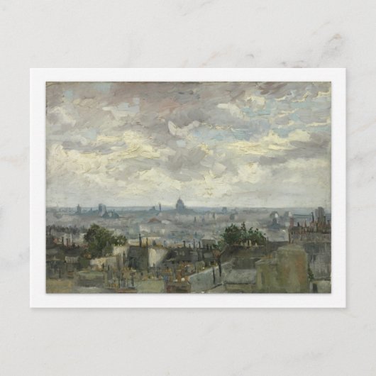 Van Gogh View of Paris Post Card Postkarte (Vorderseite)