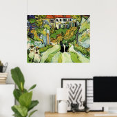 Van Gogh - Village Street and Steps in Auvers Poster (Heimbüro)