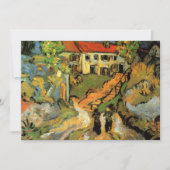 Van Gogh Village Street und Steps Auvers, Figures Einladung (Vorderseite)