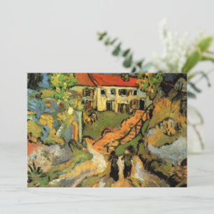 Van Gogh Village Street und Steps Auvers, Figures Einladung