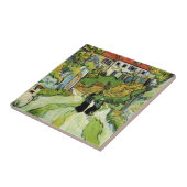 Van Gogh Village Street und Steps Auvers, Figures Fliese (Seite)