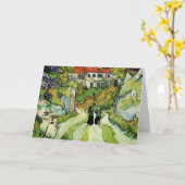 Van Gogh Village Street und Steps Auvers, Figures Karte (Gelbe Blume)