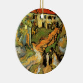 Van Gogh Village Street und Steps Auvers, Figures Keramikornament (Rechts)