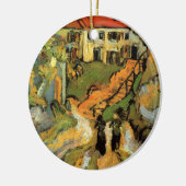 Van Gogh Village Street und Steps Auvers, Figures Keramikornament (Links)