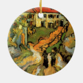 Van Gogh Village Street und Steps Auvers, Figures Keramikornament (Hinten)
