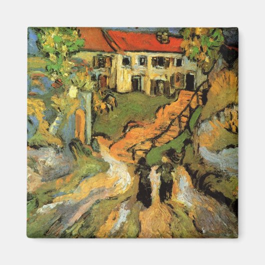Van Gogh Village Street und Steps Auvers, Figures Magnet (Vorne)