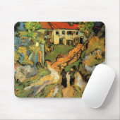 Van Gogh Village Street und Steps Auvers, Figures Mousepad (Mit Mouse)