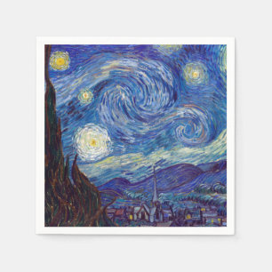 VAN GOGH VINCENT - Starry night 1889 Serviette
