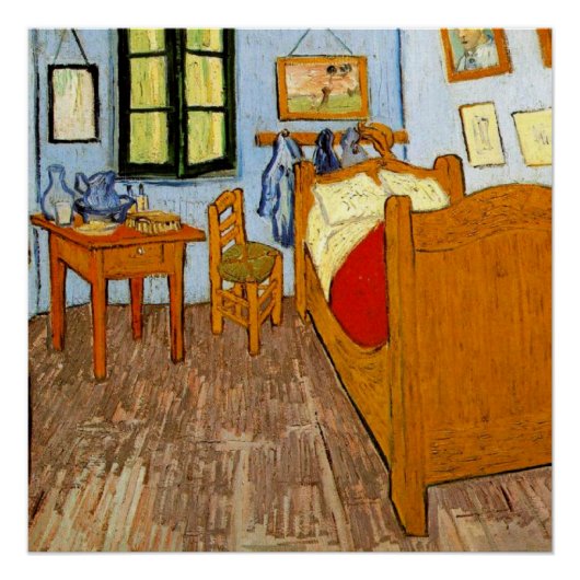 Van Gogh: Vincent's Bedroom in Arles, 1889 Poster (Vorderseite)