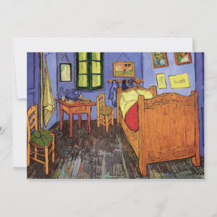 Van Gogh Vincent's Bedroom in Arles, Housewarming Einladung