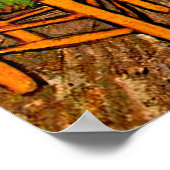 Van Gogh - Vincent's Bedroom Poster (Ecke)