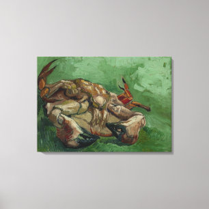 Van Gogh Vintag Crab auf der Rückseite Leinwanddruck