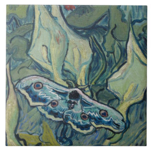 Van Gogh Vintag Great Peacock Moth Fliese