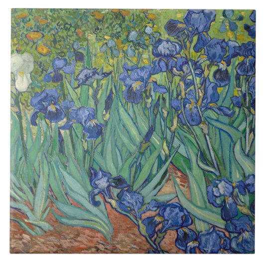 Van Gogh Vintag Irises Fliese (Vorderseite)