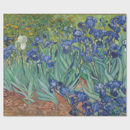 Van Gogh Vintag Irises Geschenkpapier (Flach)