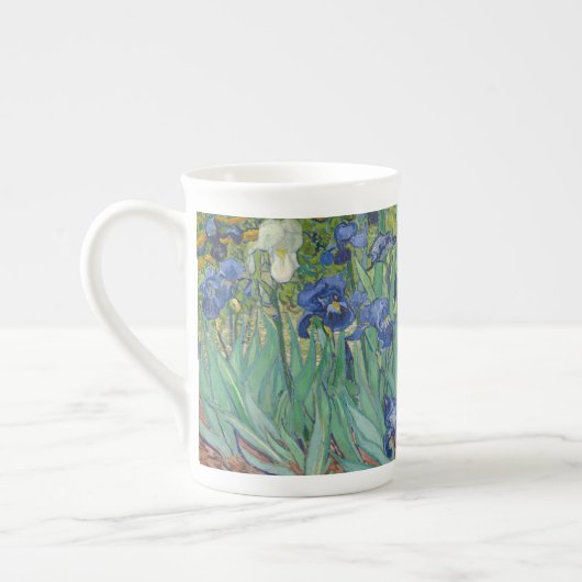 Van Gogh Vintag Irises Porzellantasse (Links)