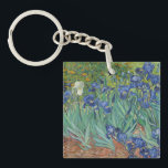 Van Gogh Vintag Irises Schlüsselanhänger<br><div class="desc">Dieses wunderschöne Produkt wurde 1889 von Iren inspiriert, von Vincent van Gogh gemalt. Das Bild zeigt blaue Reisungen mit grünen Stielen und Blätter mit spitzen Spitzen, die in rot-brauner Erde gepflanzt sind.</div>