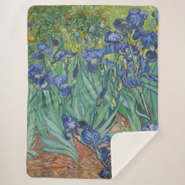 Van Gogh Vintag Irises Sherpadecke