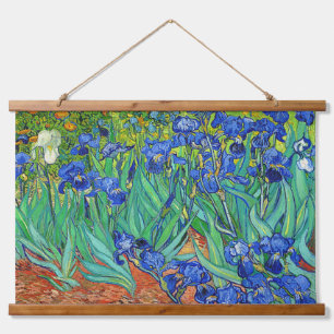 Van Gogh Vintag Irises Wandteppich Mit Holzrahmen