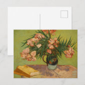 Van Gogh Vintag Stillleben mit Oleander Postkarte (Vorne/Hinten)