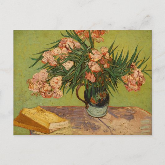 Van Gogh Vintag Stillleben mit Oleander Postkarte (Vorderseite)