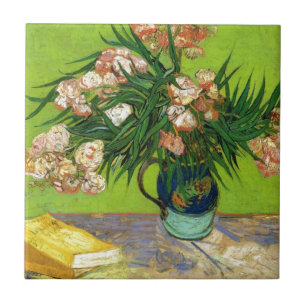 Van Gogh Vintage-Gemälde Blüten Blumen Reben Fliese
