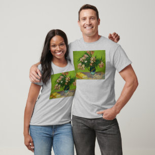 Van Gogh Vintage-Gemälde Blüten Blumen Reben T-Shirt