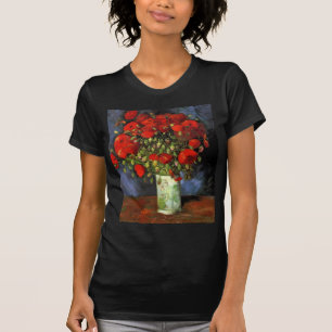 Van Gogh Vintage-Gemälde Blüten Vasen Blumen T-Shirt
