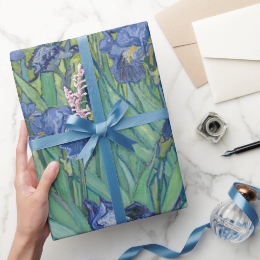 Van Gogh Vintage Irises Geschenkpapier (Schenken)