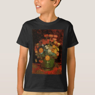Van Gogh Vintage Vase Blume Blüten T-Shirt