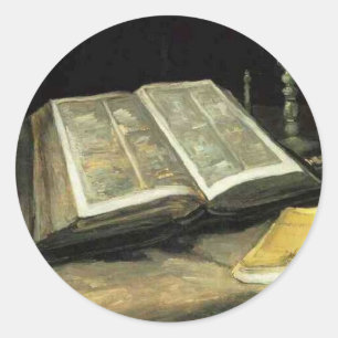 Van Gogh Vintager Künstler der Alten Malerei Runder Aufkleber