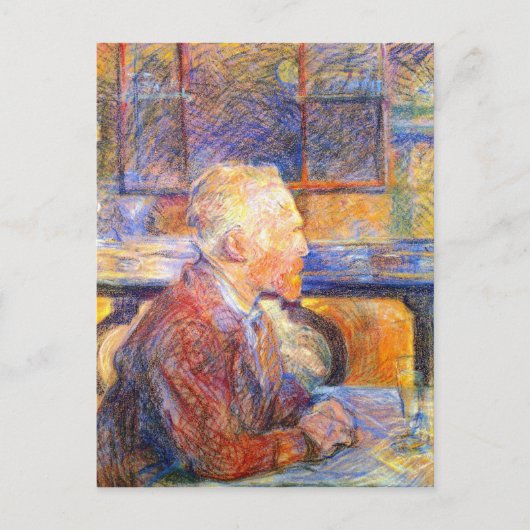 Van Gogh von Toulouse-Lautrec Postkarte (Vorderseite)