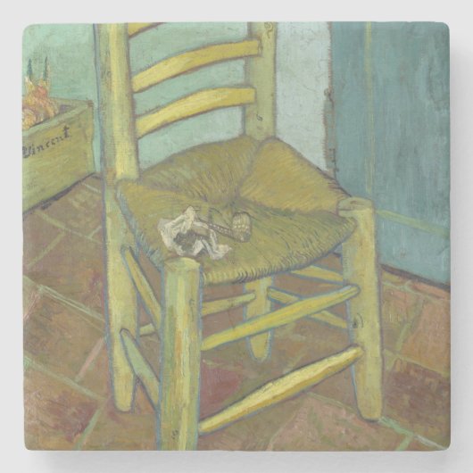 Van Gogh-Vorsitz von Vincent Van Gogh Steinuntersetzer (Vorderseite)