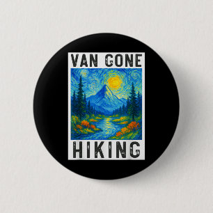 Van Gogh Wandern, Camping Berge Natur, Lustig H Button