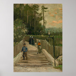 Van Gogh Weg in Montmartre Poster
