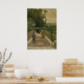 Van Gogh Weg in Montmartre Poster (Küche)