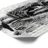 Van Gogh - Weg zum Strand Poster (Ecke)