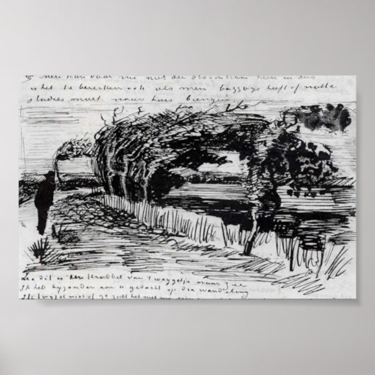 Van Gogh - Weg zum Strand Poster (Vorne)