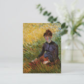 Van Gogh; Weibchen im Gras, Vintage Kunst Postkarte (Stehend Vorderseite)